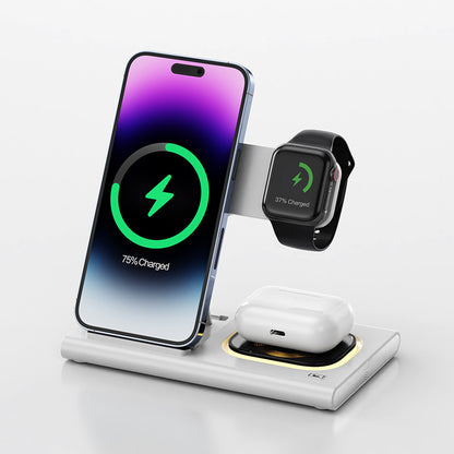 Magnetic Wireless Charger with Night Light &  iWatch Stand