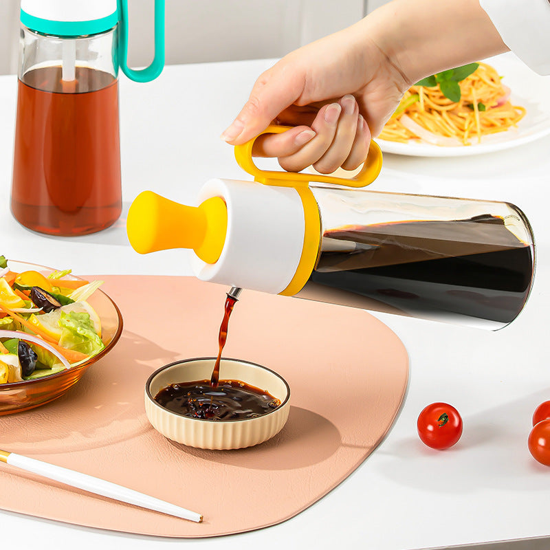 2-in-1 Oil Dispenser with Silicone Brush