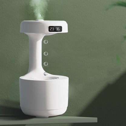 Anti-Gravity Humidifier with Clock & Aroma Diffuser