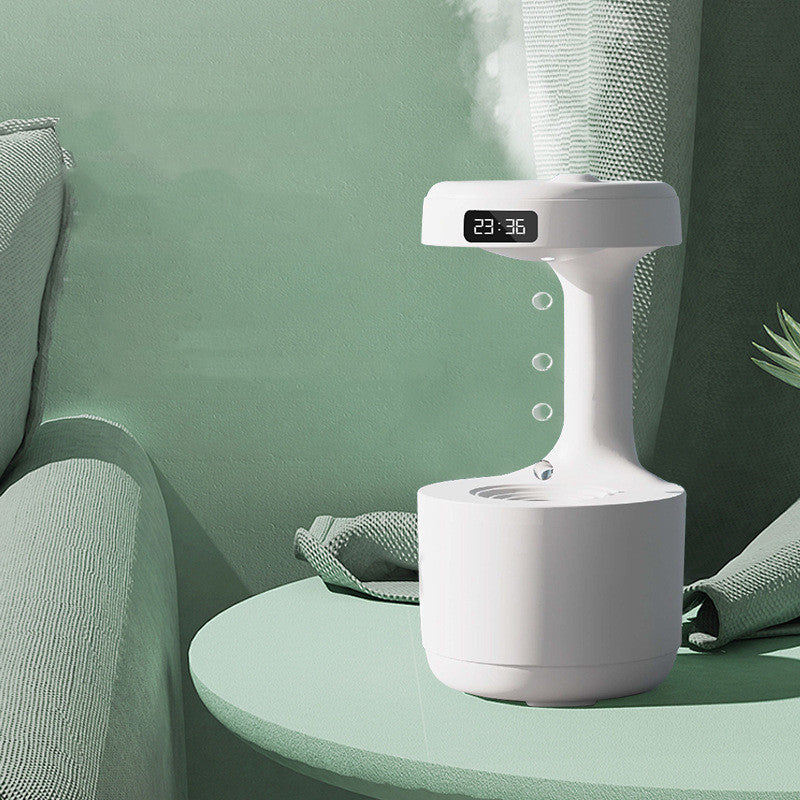 Anti-Gravity Humidifier with Clock & Aroma Diffuser