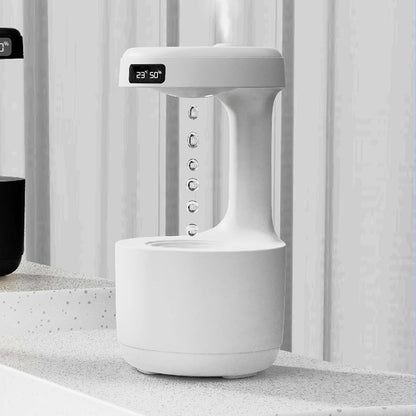 Anti-Gravity Humidifier with Clock & Aroma Diffuser