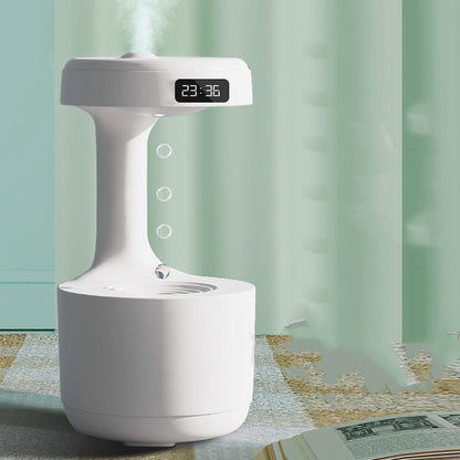 Anti-Gravity Humidifier with Clock & Aroma Diffuser